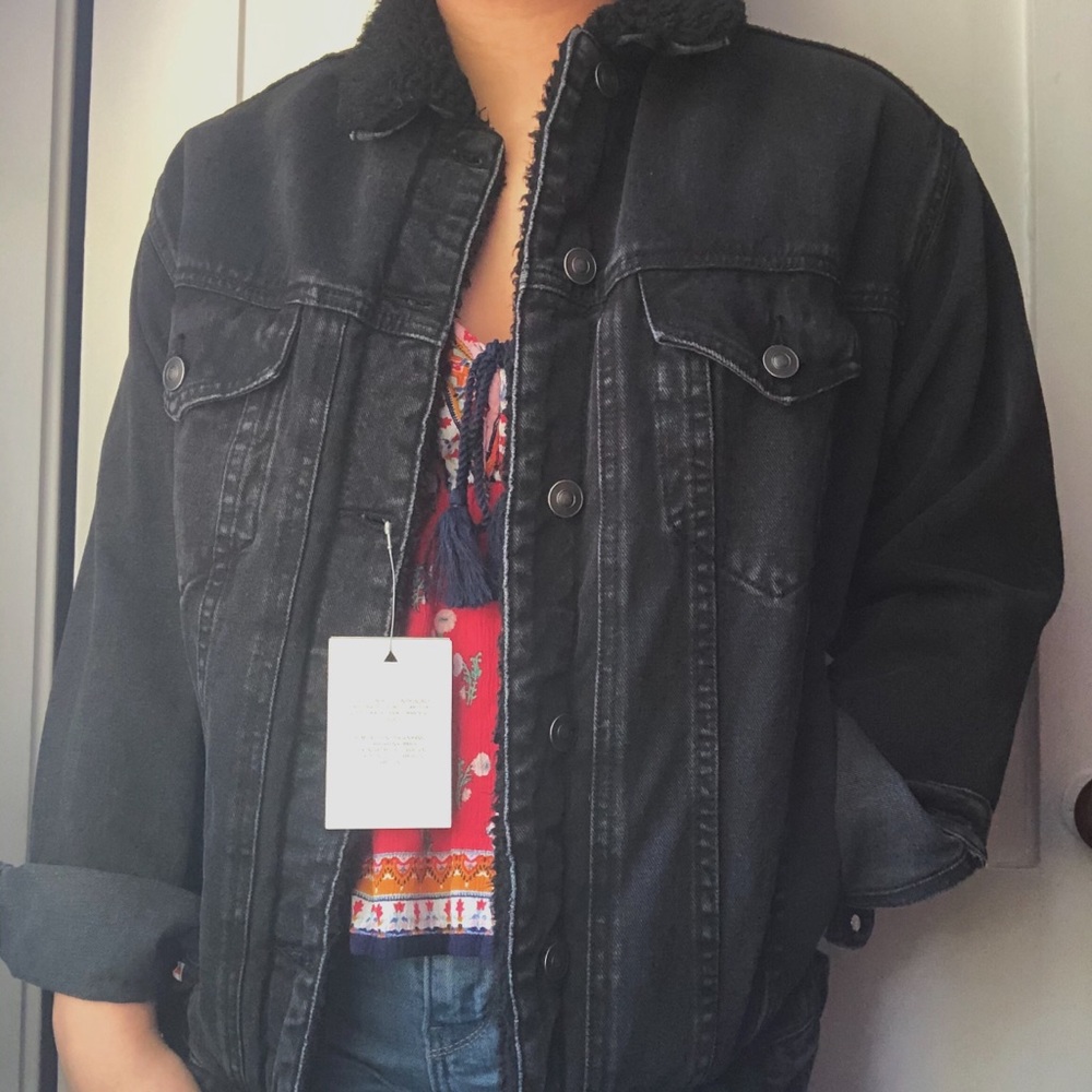 Brand new ASOS oversized, lined jean jacket